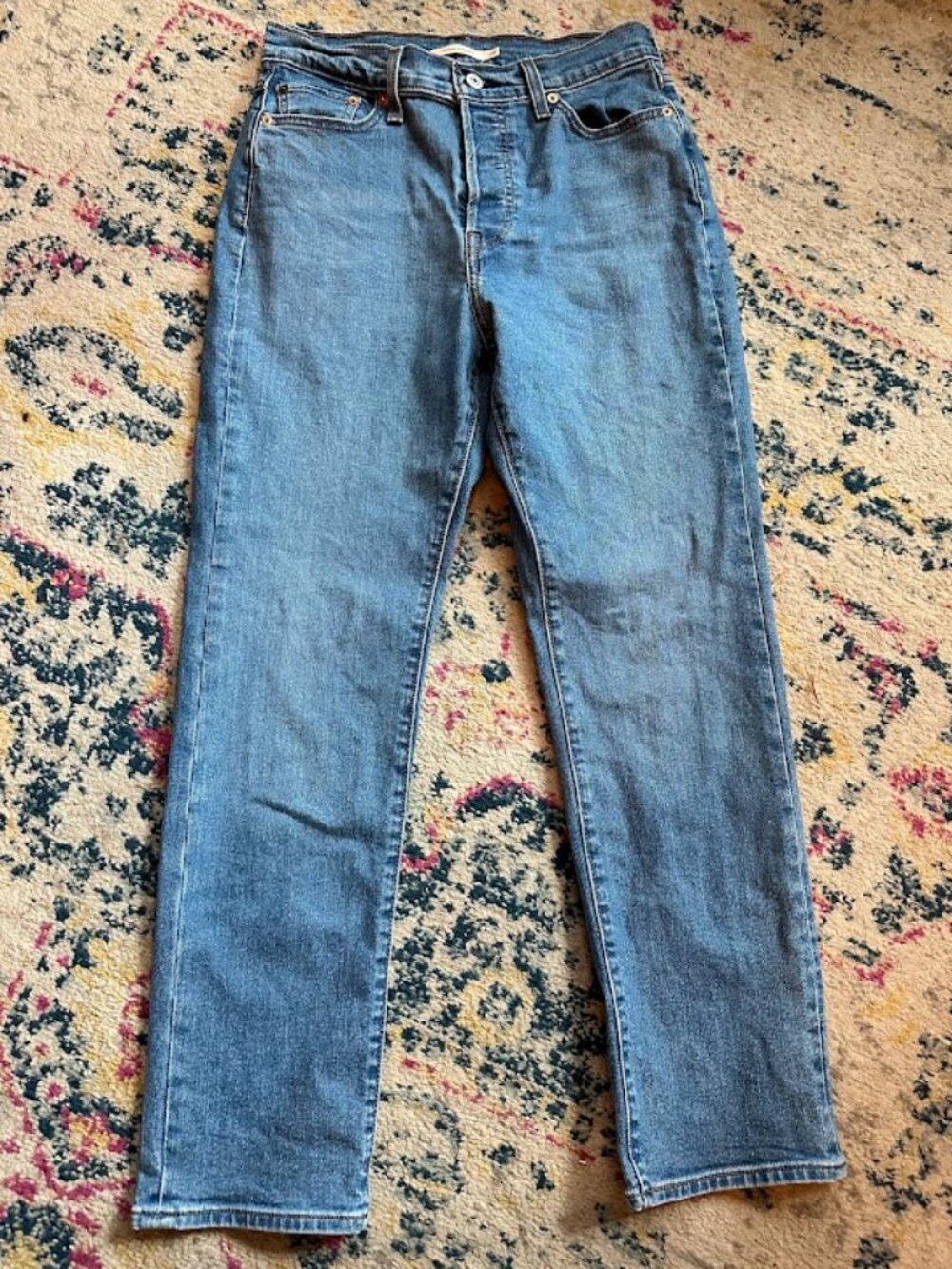 Levi's Women's Wedgie Straight Blue Jeans - 29